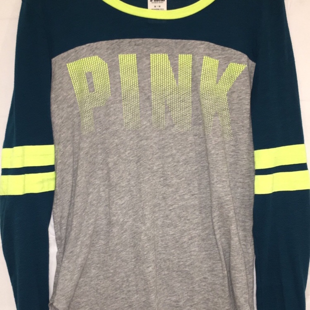 Brand: Pink, Grey and Blue Long Sleeve Top